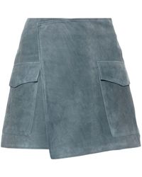 Arma - Olbia A-line Suede Miniskirt - Lyst