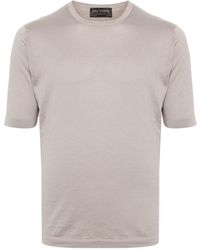 Dell'Oglio - Fine-knit Cotton T-shirt - Lyst