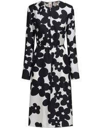 Marni - Abito Midi A Fiori - Lyst