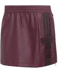adidas - Adibreak Logo-Patch Side-Stripe Mini Skirt - Lyst