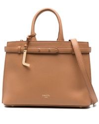 Lancel - Mini Leather Tote Bag - Lyst