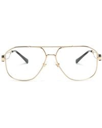 Versace - Medusa Head Pilot-Frame Glasses - Lyst