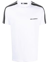 Karl Lagerfeld - Organic-cotton Blend Jersey T-shirt - Lyst