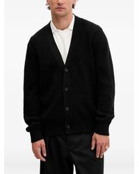 HUGO - Gerippter Cardigan mit Knopf - Lyst