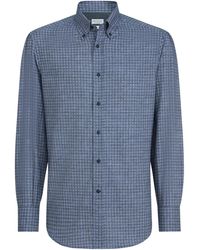 Brunello Cucinelli - Flower-Print Button-Down Collar Shirt - Lyst