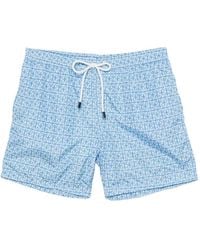 Barba Napoli - Short De Bain À Imprimé Géométrique - Lyst