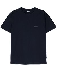 Aspesi - T-Shirt mit gummiertem Logo - Lyst