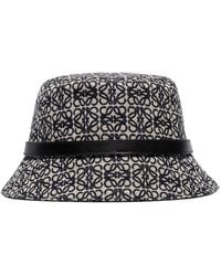 Loewe - Anagram Jacquard Bucket Hat - Lyst