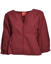 ..,merci - Bobble-Trim Elasticated-Waist Blouse - Lyst