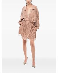 Stella McCartney - Animal-Print Mini Shirt Dress - Lyst