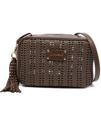 La Carrie - Woven Tassel Leather Shoulder Bag - Lyst