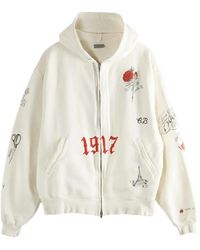 Balenciaga - Tattoo Graphic-Print Zip-Up Hoodie - Lyst
