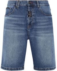 Philipp Plein - Formentera Low-Rise Denim Shorts - Lyst