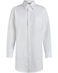 Etro - Pegaso Motif-embroidered Cotton Shirt - Lyst