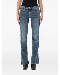 ICON DENIM - Kendy Star-Embroidered Flared Jeans - Lyst