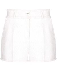 Dolce & Gabbana - Raschel Tweed Shorts - Lyst