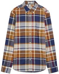 GANT - Chemise Boutonnée À Carreaux - Lyst