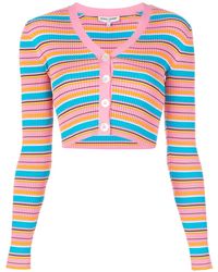 Opening Ceremony - Striped Ribbed Cardigan - Lyst