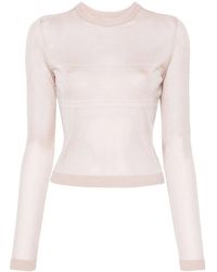 Chiara Ferragni - Maxi Logomania Fine-Knit Jumper - Lyst