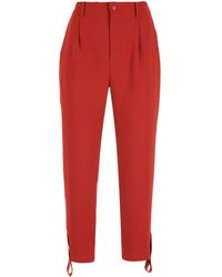 Gloria Coelho - Draped Strap Crop Trousers - Lyst