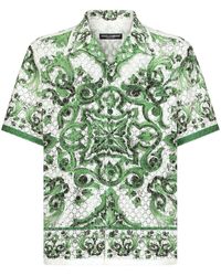 Dolce & Gabbana - Hemd mit Majolica-Print - Lyst