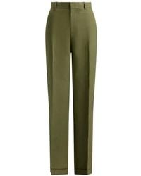 Polo Ralph Lauren - Pantalon À Pinces Et Ourlets À Revers - Lyst