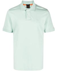 BOSS - Logo-Emed Piqué Polo Shirt - Lyst