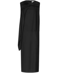 Loulou de Saison - Izia Draped-Detailing Midi Dress - Lyst