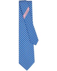 Ferragamo - Sailboat-Print Silk Tie - Lyst