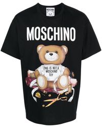Moschino - Printed T Shirt Nero - Lyst