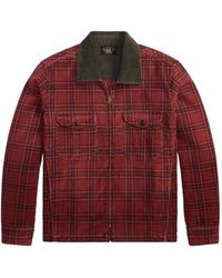 RRL - Plaid Corduroy Jacket - Lyst