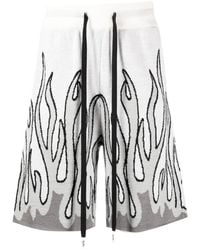 Haculla - Flames Intarsia-Knit Shorts - Lyst