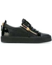 Giuseppe Zanotti - Black Patent London Sneakers - Lyst