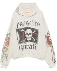 PDF - Graphic-Print Drawstring Hoodie - Lyst