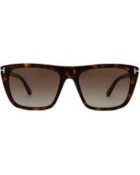 Tom Ford - Aslan Rectangle-Frame Sunglasses - Lyst