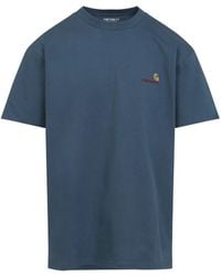 Carhartt - American Script T-Shirt Met Borduurwerk - Lyst