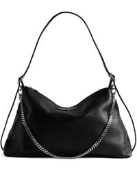 Zadig & Voltaire - Jim Chain-Strap Leather Shoulder Bag - Lyst
