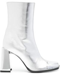 CAREL PARIS - Moon Leather Ankle Boots - Lyst