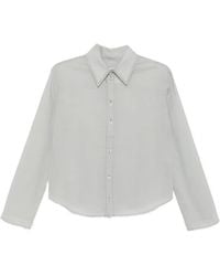 Camiel Fortgens - Frayed-Edge Long-Sleeve Shirt - Lyst