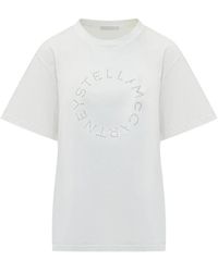 Stella McCartney - Rhinestone-Embellished T-Shirt - Lyst