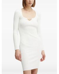 Marciano - Chain-detail ribbed mini dress - Lyst