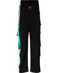 Feng Chen Wang - Panelled Drawstring Cargo Pants - Lyst