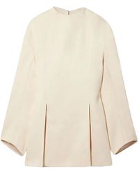 KHAITE - Mahni Pleated Long-Sleeve Top - Lyst