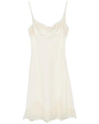 Ermanno Scervino - Lace-Trim Wool Mini Dress - Lyst