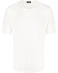 Roberto Collina - T-shirt en lin à manches courtes - Lyst