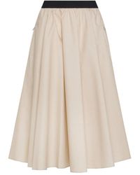 Seventy - Elastic-Waistband Pleated Skirt - Lyst