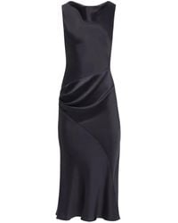 Nina Ricci - Asymmetrical Draped Midi Dress - Lyst