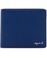 agnès b. - Bi-Fold Leather Wallet - Lyst