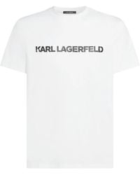 KARL LAGERFELD - Logo Essential T-Shirt - Lyst