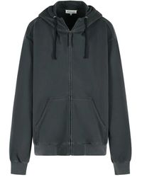 Maison Margiela - Zip-Up Drawstring Hoodie - Lyst